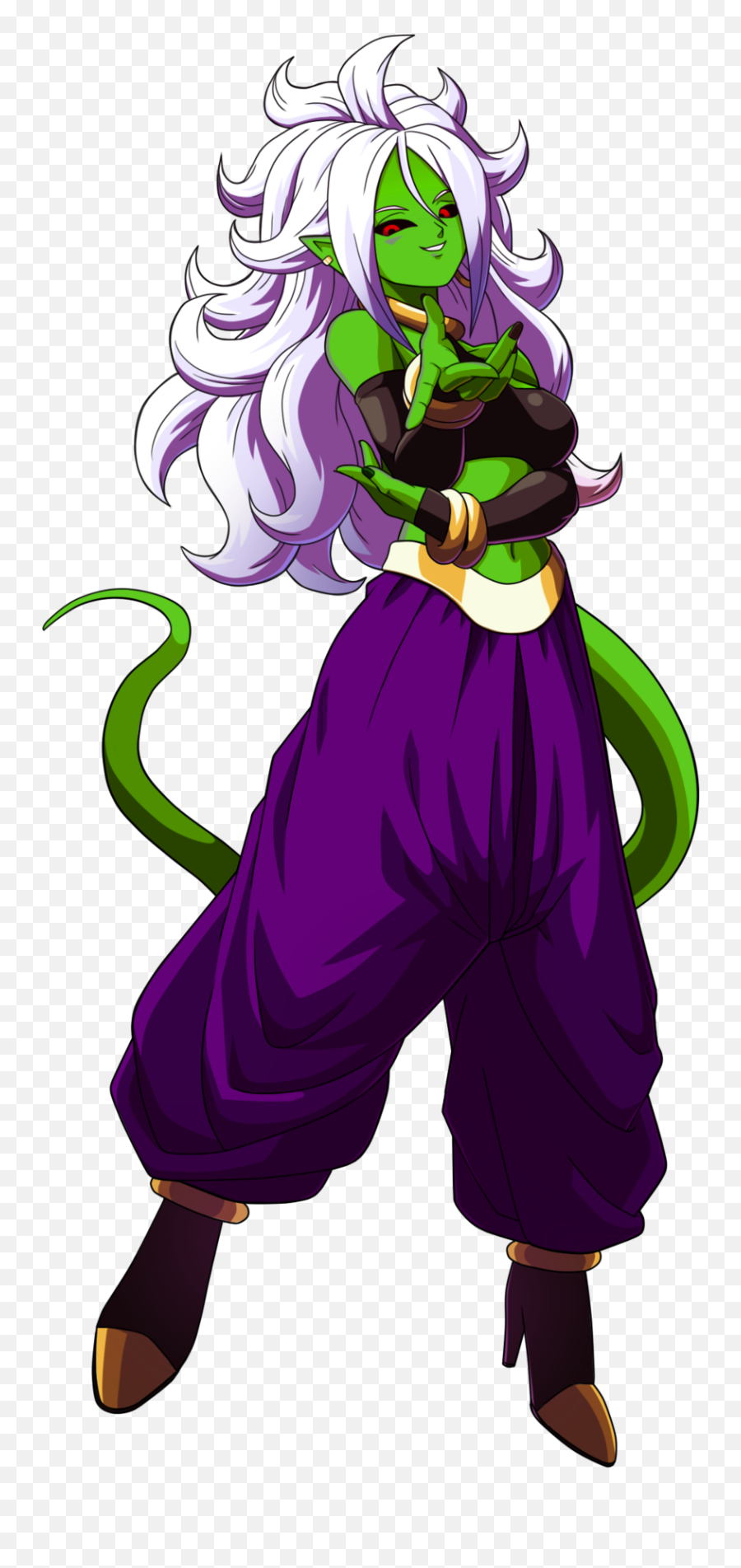 Majin Buu Android 18 Transparent Png - Dragon Ball Android 21 Costume Emoji,Android 18 Png