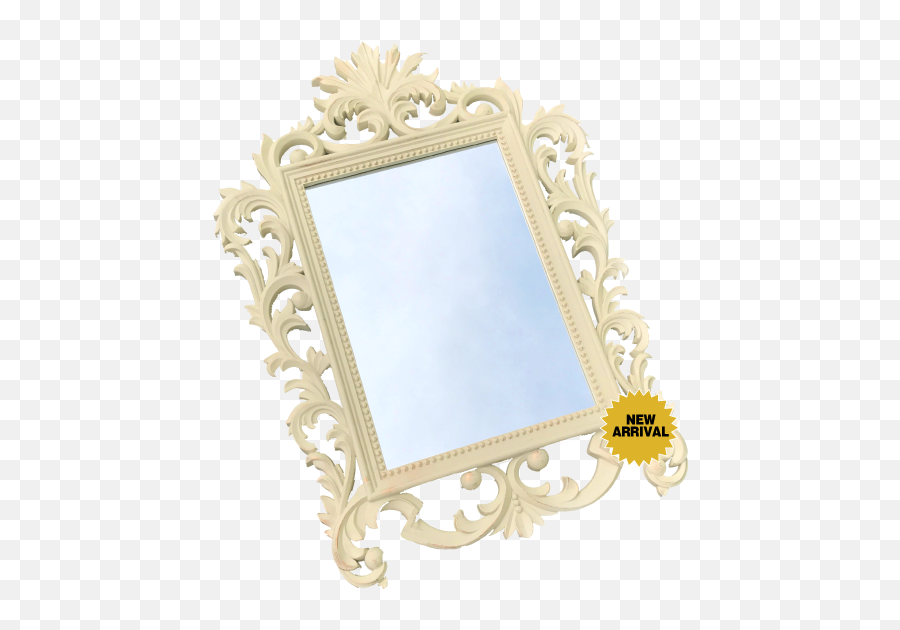 16 X 20 White Ornate Frame - Picture Frame Full Size Png Decorative Emoji,Ornate Frame Png