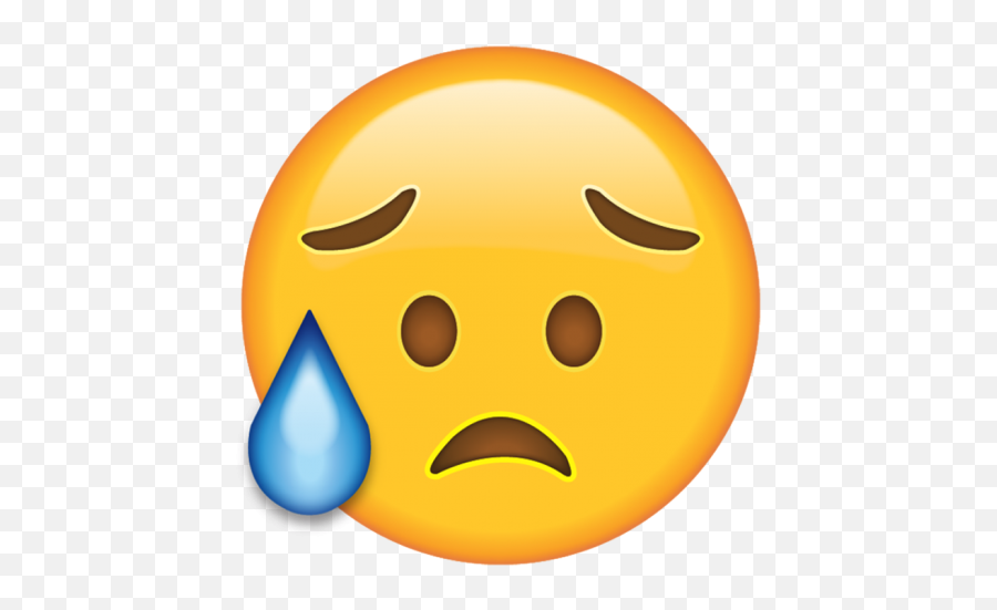 Images Of Transparent Background Cry Anime Emoji - Disappointed Emoji Png,Tears Clipart