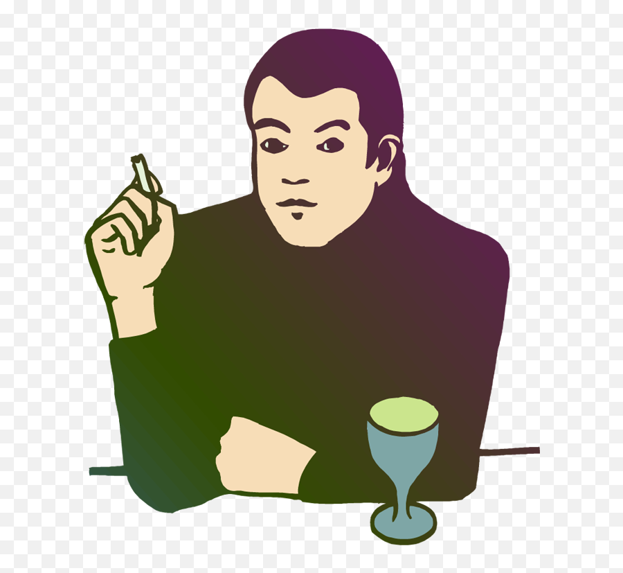 Download Drinking Smoking - Men Smoking And Drink Alcohol Drinking And Smoking Animation Emoji,Drinking Png