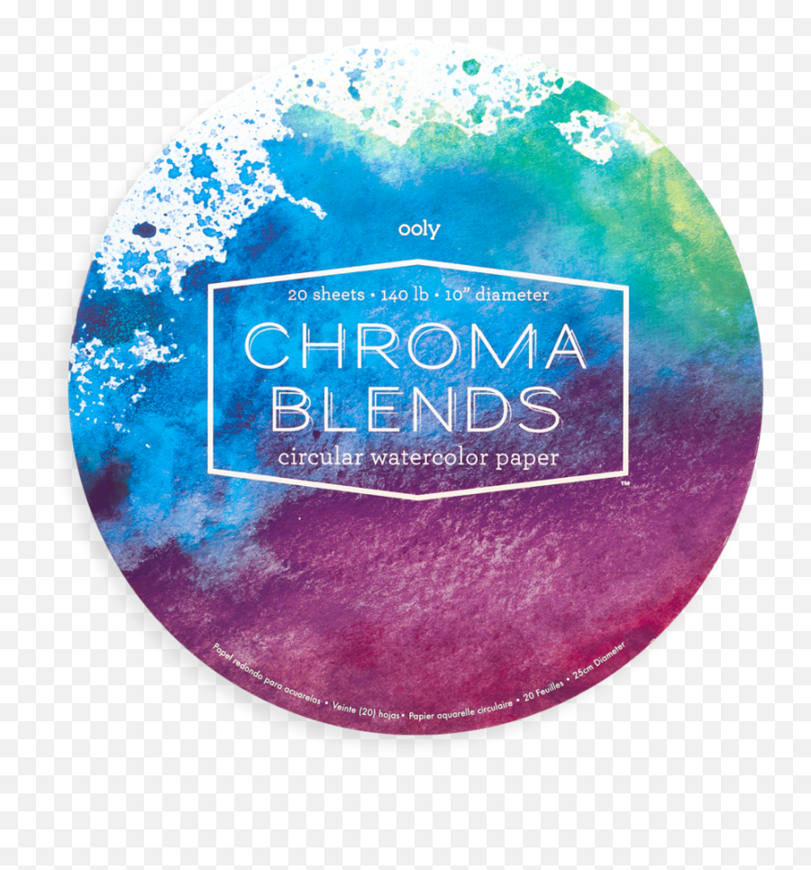 Chroma Blends Circular Watercolor Paper - Chroma Blends Circular Watercolor Paper Emoji,Watercolor Circle Png