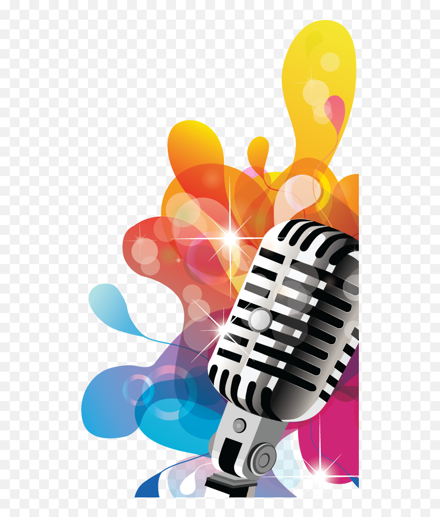 Microphone 1 - Singing Mic Clipart Png Emoji,Singing Clipart