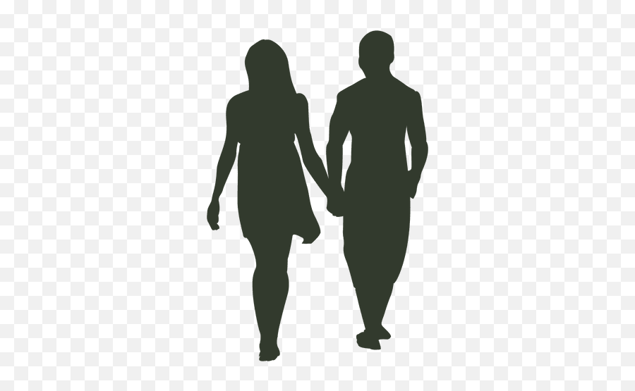 Couple Walking Silhouette - Silhouette 2 People Png Emoji,Walking Silhouette Png