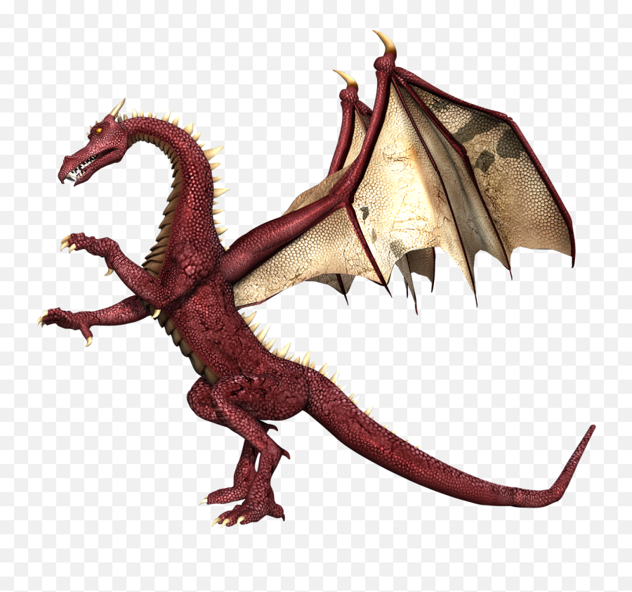 Dragon Wings Standing Fantasy Fairytale - Dragon Silhouette Emoji,Dragon Wings Png