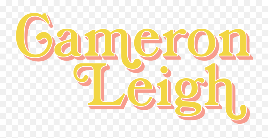 Cameron Leigh Emoji,Lettered Logo Design