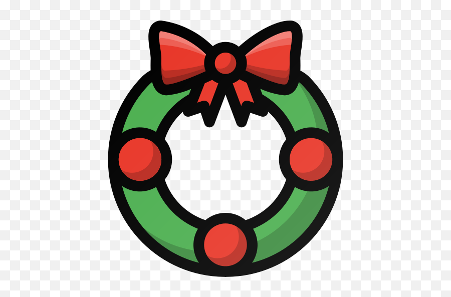 Christmas Decoration Holiday Ornament Wreath Xmas Icon Emoji,Holiday Wreath Png