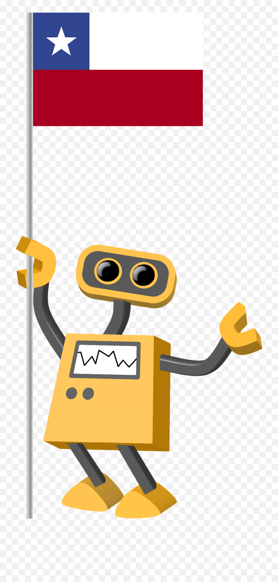 Robot 39 - Cl Flag Bot Chile Tim Emoji,Chile Flag Png