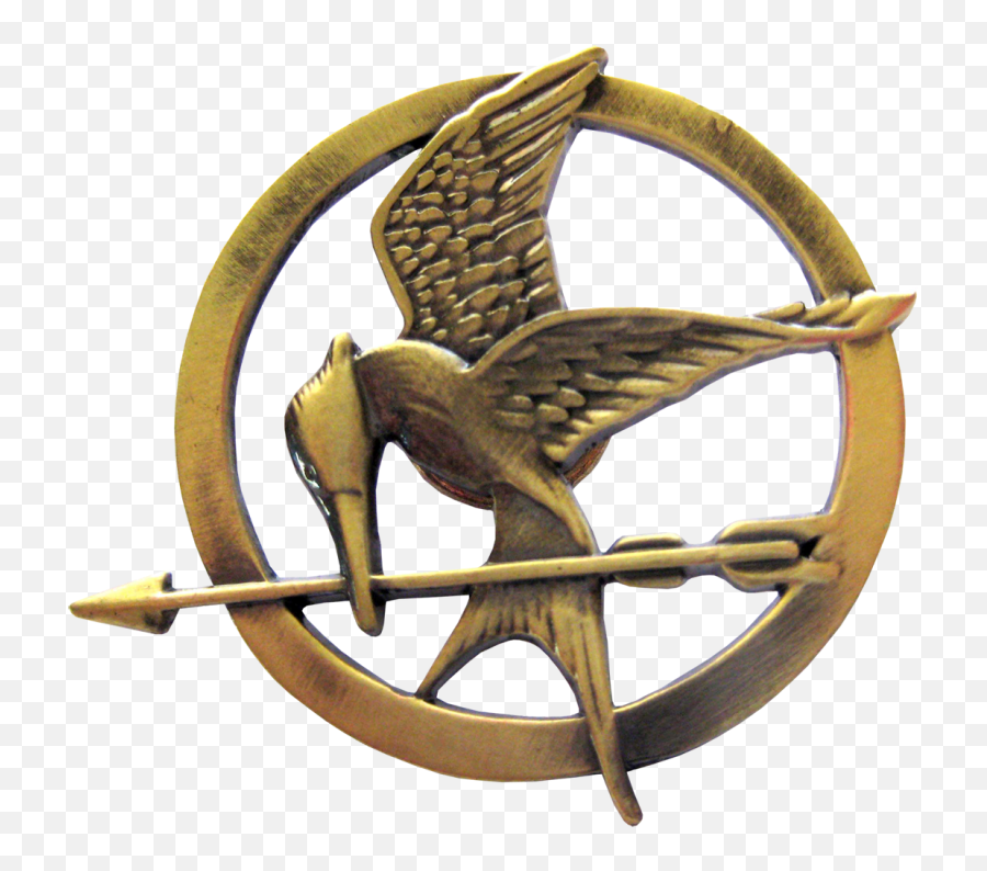 The Hunger Games - Mockingjay Pin Prop Replica Emoji,The Hunger Games Logo
