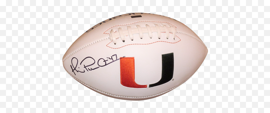 Download Michael Irvin Autographed - For American Football Emoji,Miami Hurricanes Logo