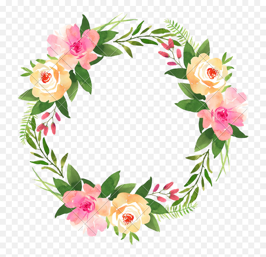 Download Image Free Library Wedding With Roses Photos By Emoji,Floral Wreath Transparent Background