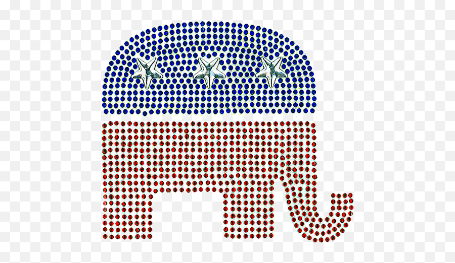 S101097md - Republican Elephant Medium Isaacu0027s Designs Emoji,Republican Elephant Png