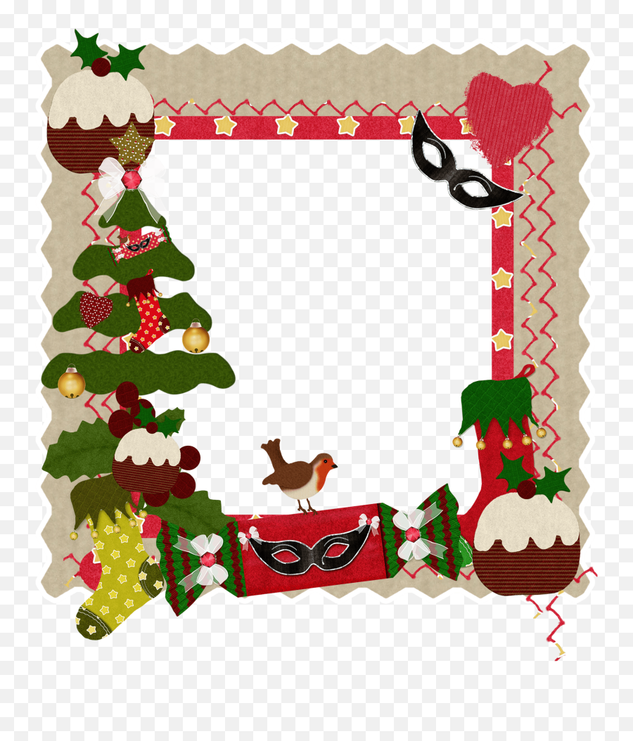 Christmas Frame Clipart Free Download Transparent Png - Christmas Frame Png For Kids Emoji,Christmas Borders Clipart