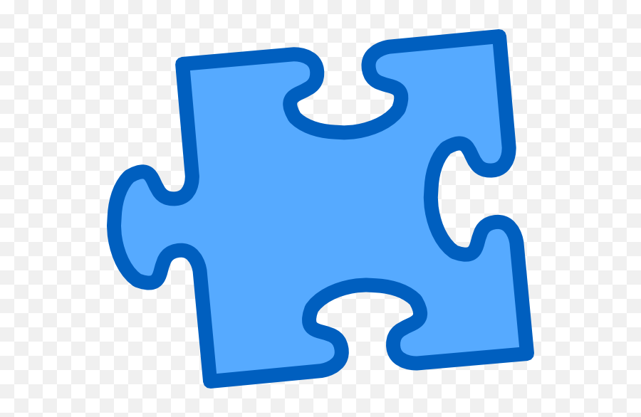 Blue Puzzle Piece - Clipart Best Hoto Fudou Emoji,Puzzle Pieces Clipart