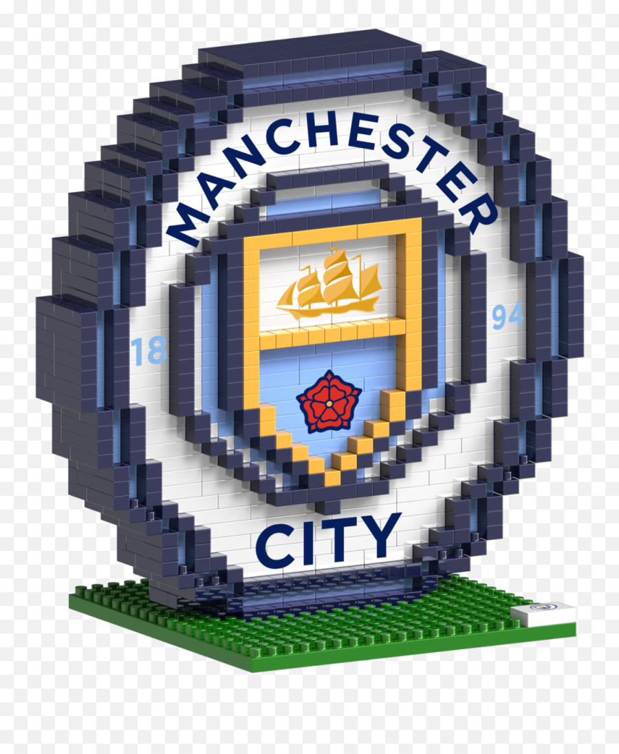 Brxlz Manchester City Fc Team Logo 3d - Manchester City Lego Logo Emoji,Manchester City Logo