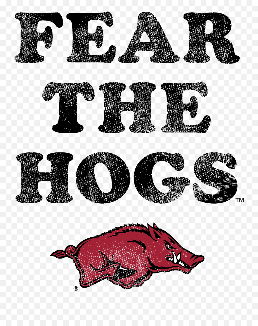 Venley Official Ncaa Arkansas Razorbacks Fear The Hogs - Arkansas Razorbacks Emoji,Arkansas Razorbacks Logo