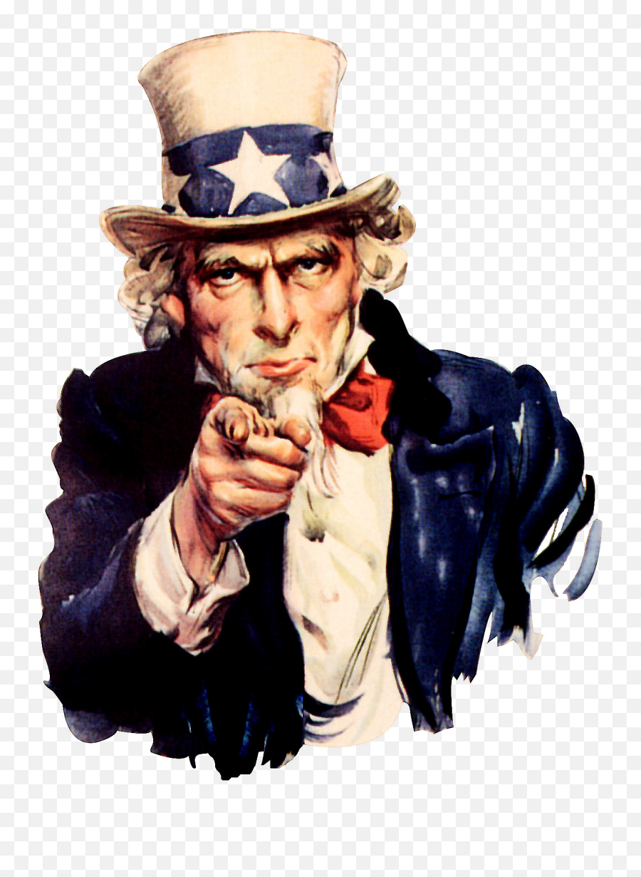 Uncle Sam - Uncle Sam Emoji,Hand Pointing Png