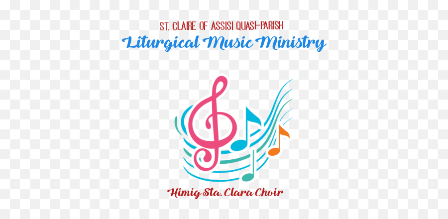 Logo For Choir Music Ministry Choir Parish - Music Symbol Png Emoji,Glee Logo
