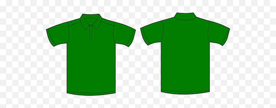 Polo Shirt Clip Art At Clkercom - Vector Clip Art Online Blank Green Polo Shirt Emoji,Polo Shirts W Logo