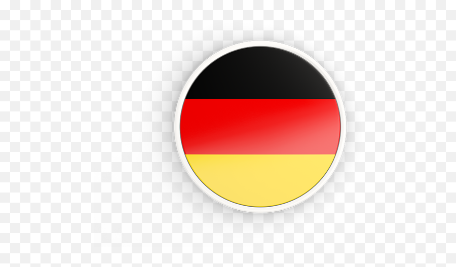 Round Icon With White Frame Illustration Of Flag Of Germany - Circle Icon Germany Flag Emoji,Circle Png