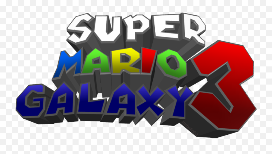 Mario Logo - Super Mario Galaxy 3 Logo Hd Png Download Logo Mario Galaxy 3 Emoji,Super Mario Logo
