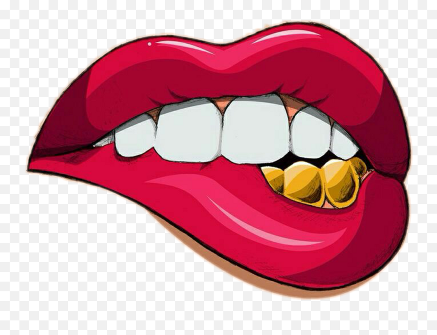 Tooth With Braces Clipart - Gangsta Pop Art Emoji,Braces Clipart