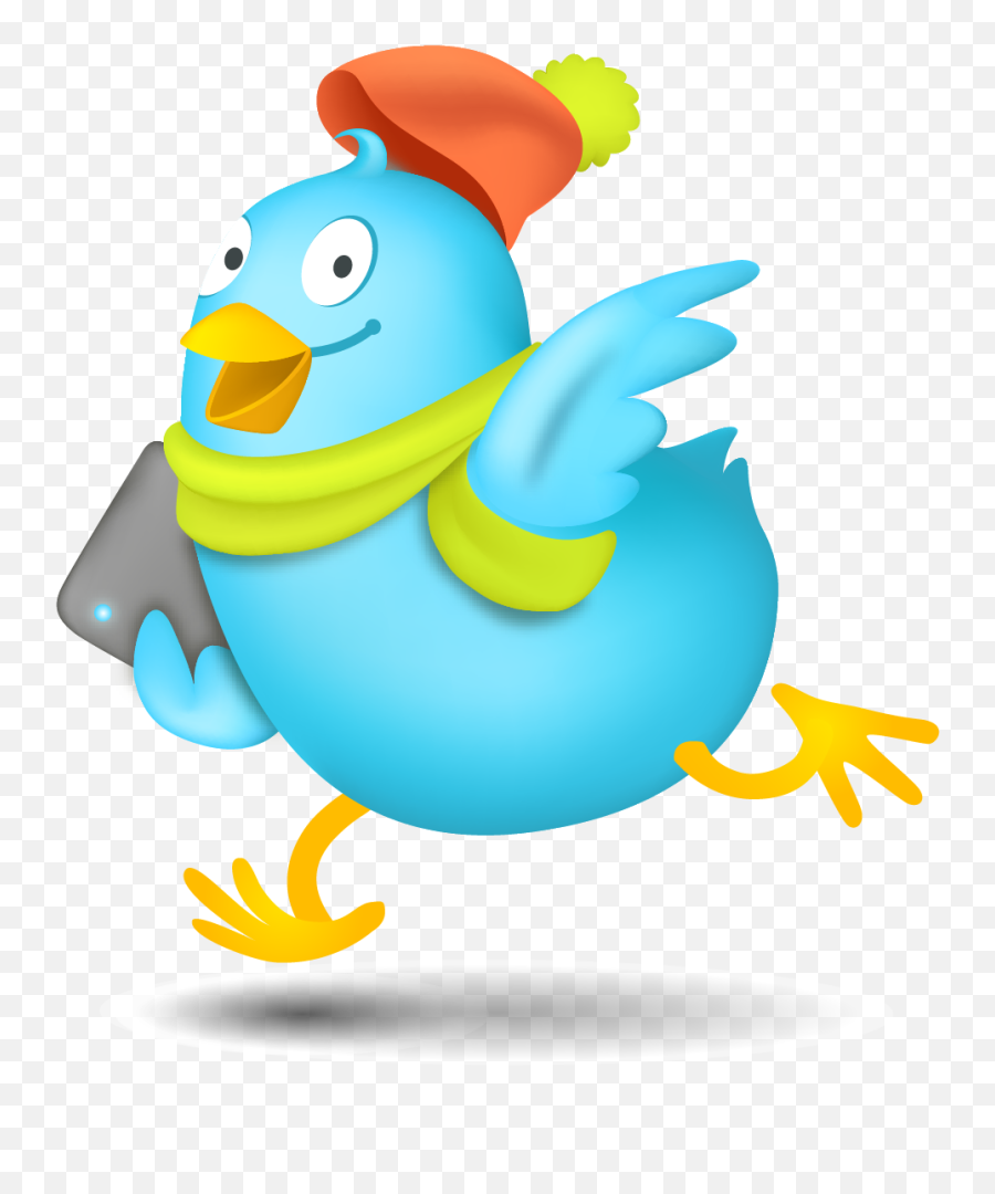 Download Run Painted Media Social - Cute Twitter Bird Logo Emoji,Chicken Little Png