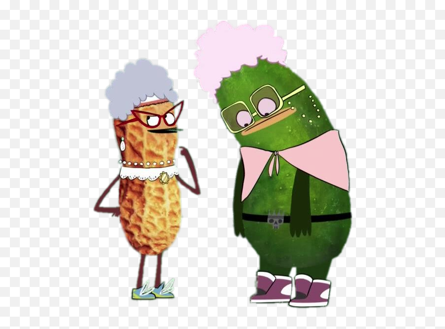 Check Out This Transparent Pickle And Peanut Dressed As Old - Fictional Character Emoji,Clipart Dressing