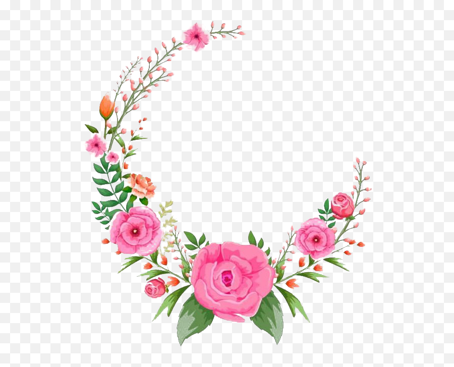 Round Floral Png Transparent Images - Flower Emoji,Floral Png