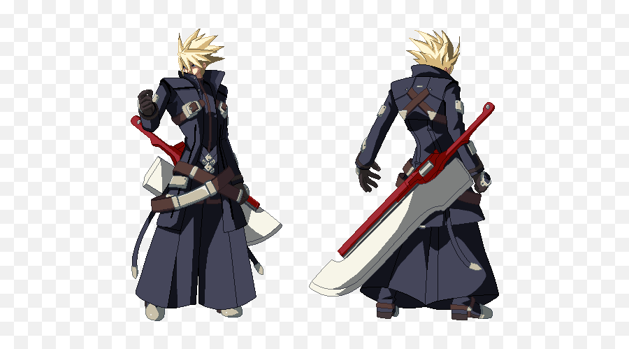 Ragna The Bloodedge - Fictional Character Emoji,Cloud Strife Png
