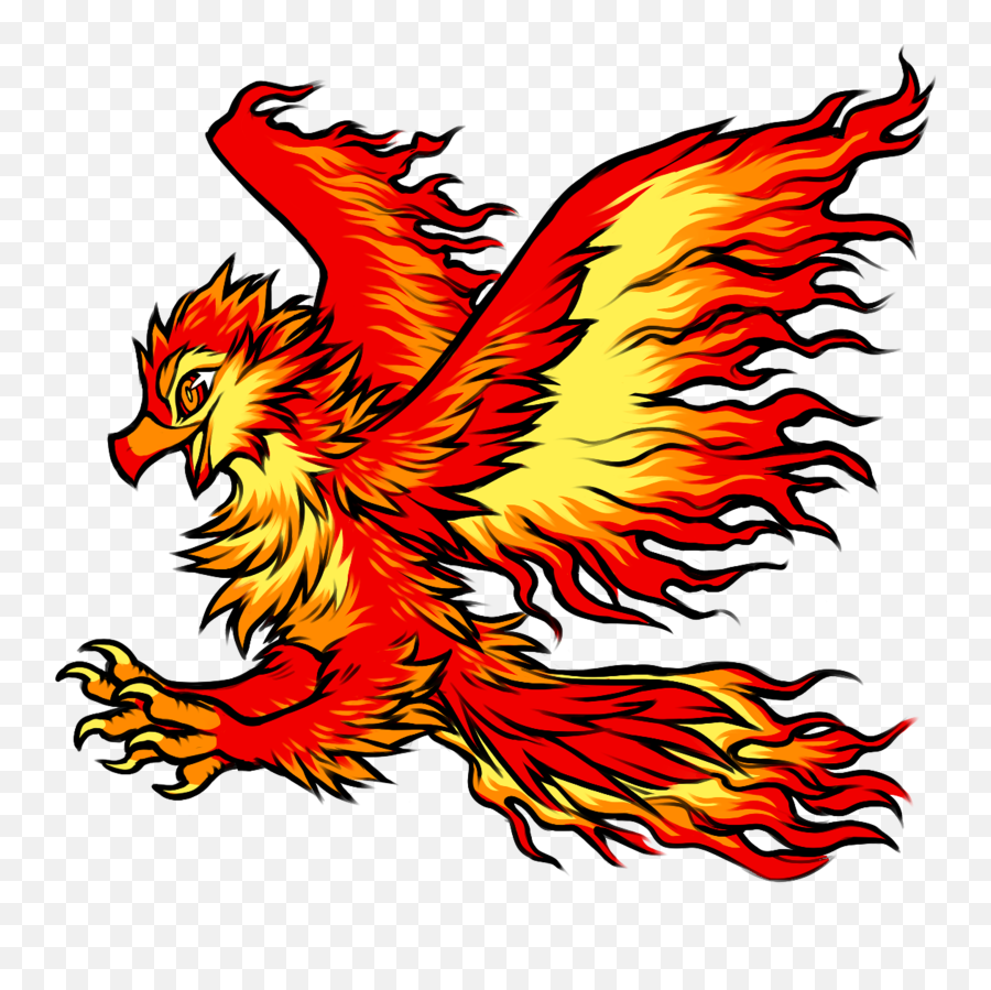 Phoenix Bird Png - Fire Phoenix Illustration 913521 Emoji,Phoenix Transparent Background