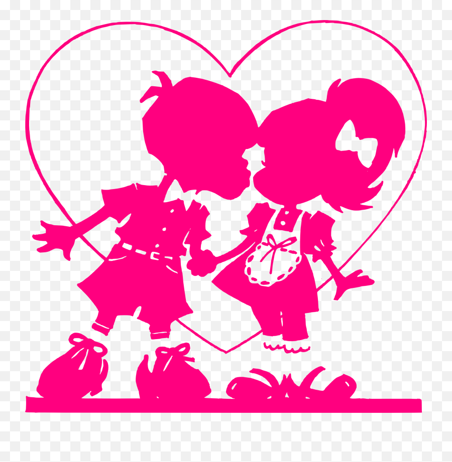 Download Kiss Clipart Heart Free - Pink Valentine Emoji,Kiss Clipart