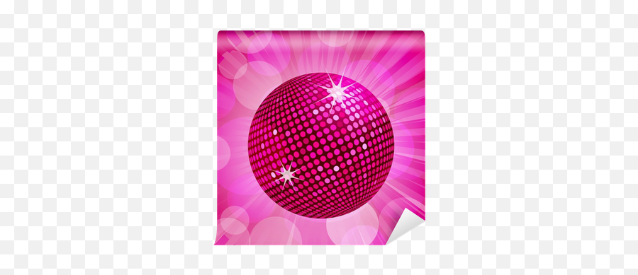 Abstract Pink Disco Ball Background Wall Mural U2022 Pixers - We Live To Change Emoji,Disco Ball Transparent Background