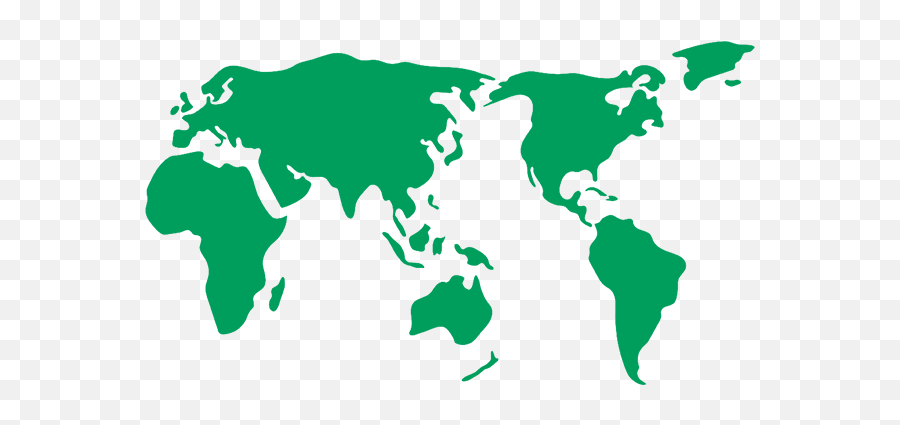 Download Hd International Sites - World Map Green Emoji,World Map Transparent