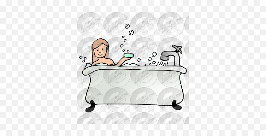 Bathe Picture For Classroom Therapy Use - Great Bathe Clipart Emoji,Take A Bath Clipart