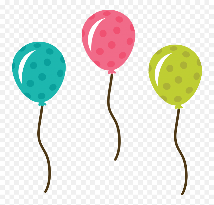 Birthday Balloons Free Birthday Balloon - Cute Balloon Clipart Emoji,Balloon Clipart