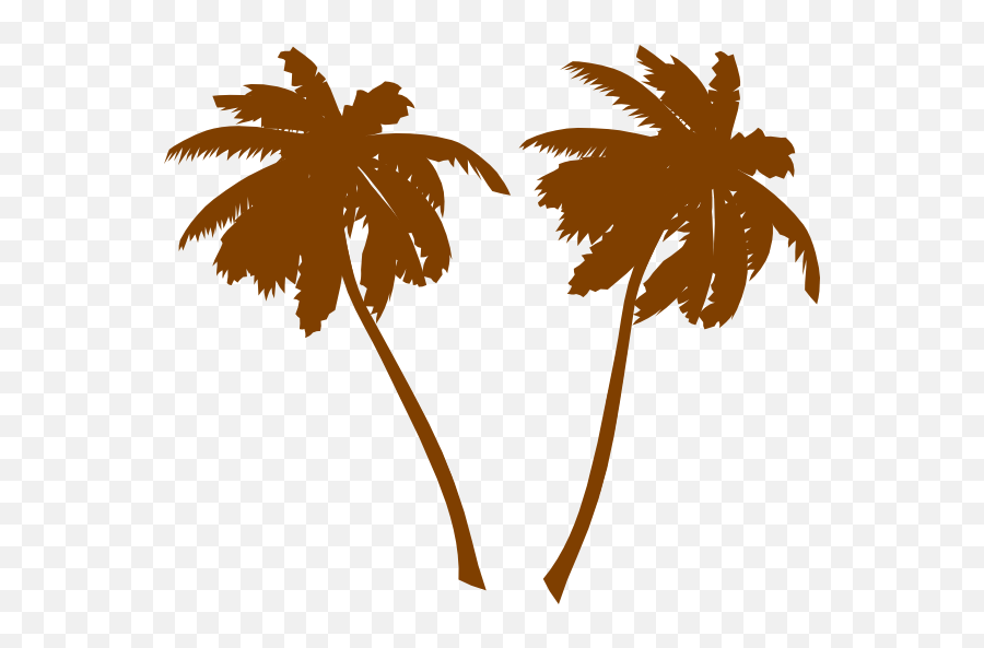 Palm Tree Design - Brown Palm Tree Vector Emoji,Palm Tree Logo