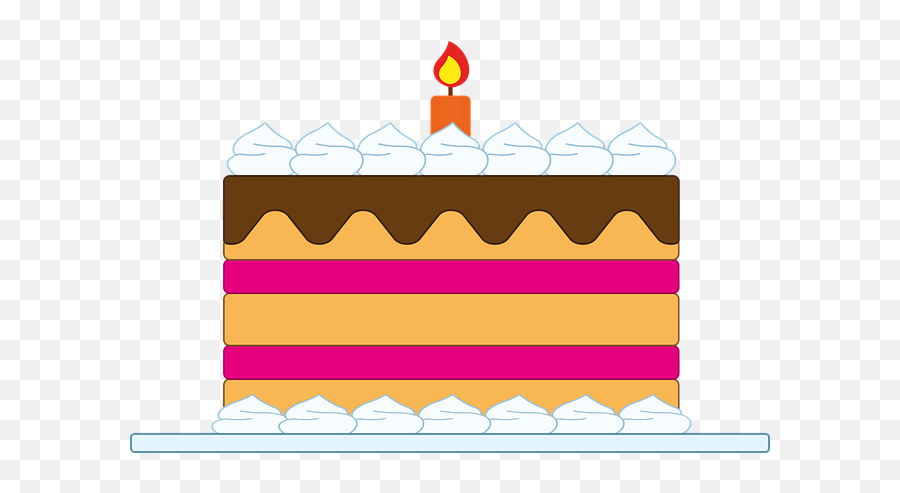 Cake Dessert Birthday - Free Vector Graphic On Pixabay Emoji,Birthday Cake Icon Png
