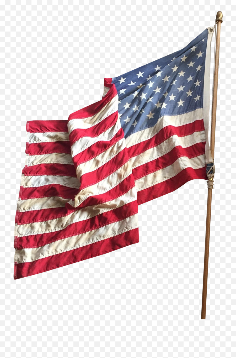 Vintage American Flag Png - American Flag On Pole Png Emoji,American Flag Png