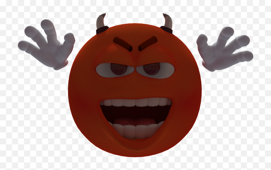 Free Photo Smiley Horns Emotion Emoticon Red Devil - Max Pixel Emoji,Devil Horns Clipart