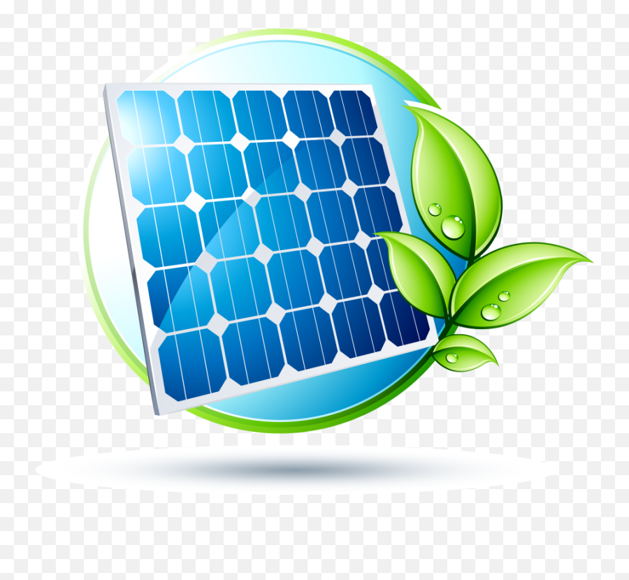 Png Royalty Free Solar Panel Clipart Energy Efficient - Solar Power Logo Png Emoji,Plant Logo