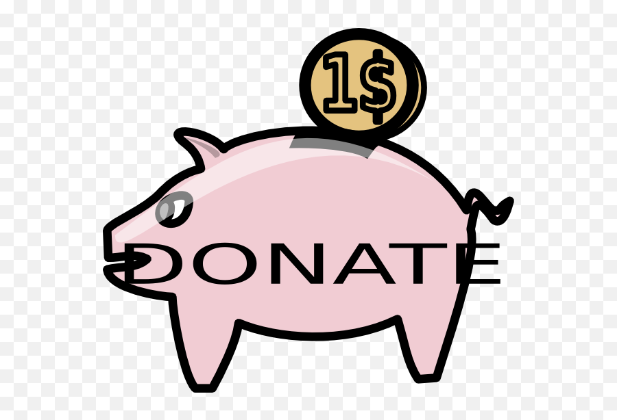 Piggy Bank Clip Art - Donation Clip Pig Emoji,Piggy Bank Clipart