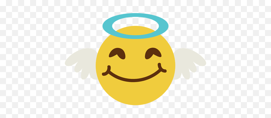 Smiling Angel Face Emoticon 6 - Cara De Angel Png Emoji,Angel Emoji Png