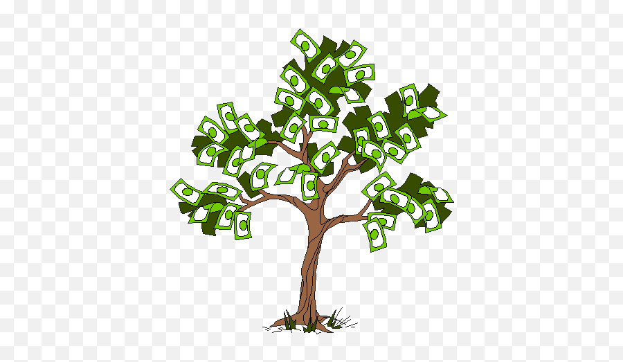 Download Money Doesn T Grow On Trees Clipart - Full Size Png Money Tree Gif Transparent Emoji,Trees Clipart