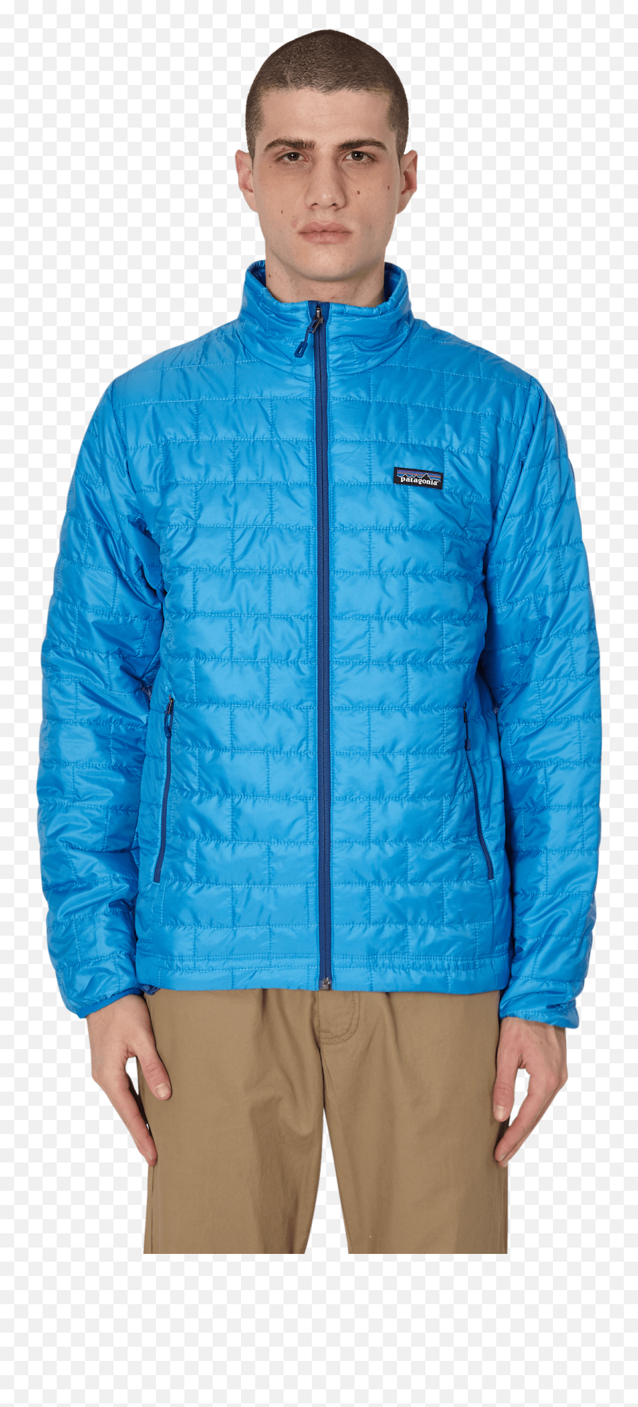 Patagonia Nano Puff Jacket - Jacket Emoji,Blue Jacket Logo