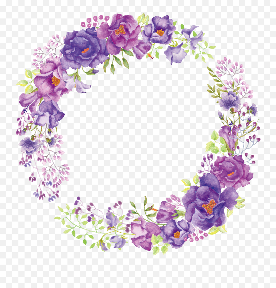Floral Frame Png Emoji,Flower Frame Png