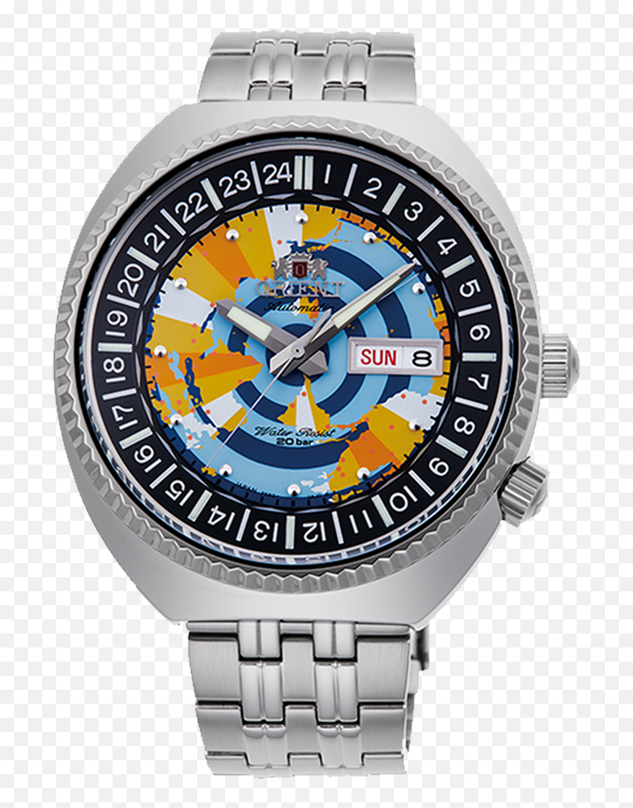 Orient World Map Revival Le Watch Ra - Aa0e04y09b Raaa0e04y Emoji,World Map Transparent