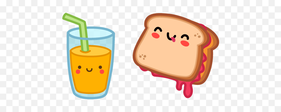 Cute Sandwich And Juice Cursor U2013 Custom Cursor Emoji,Grilled Cheese Clipart