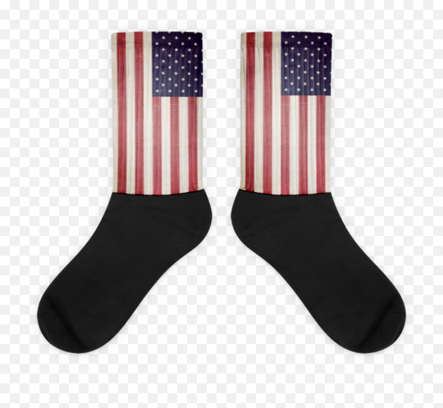 Us Flag Foot Socks Emoji,Us Flag Transparent
