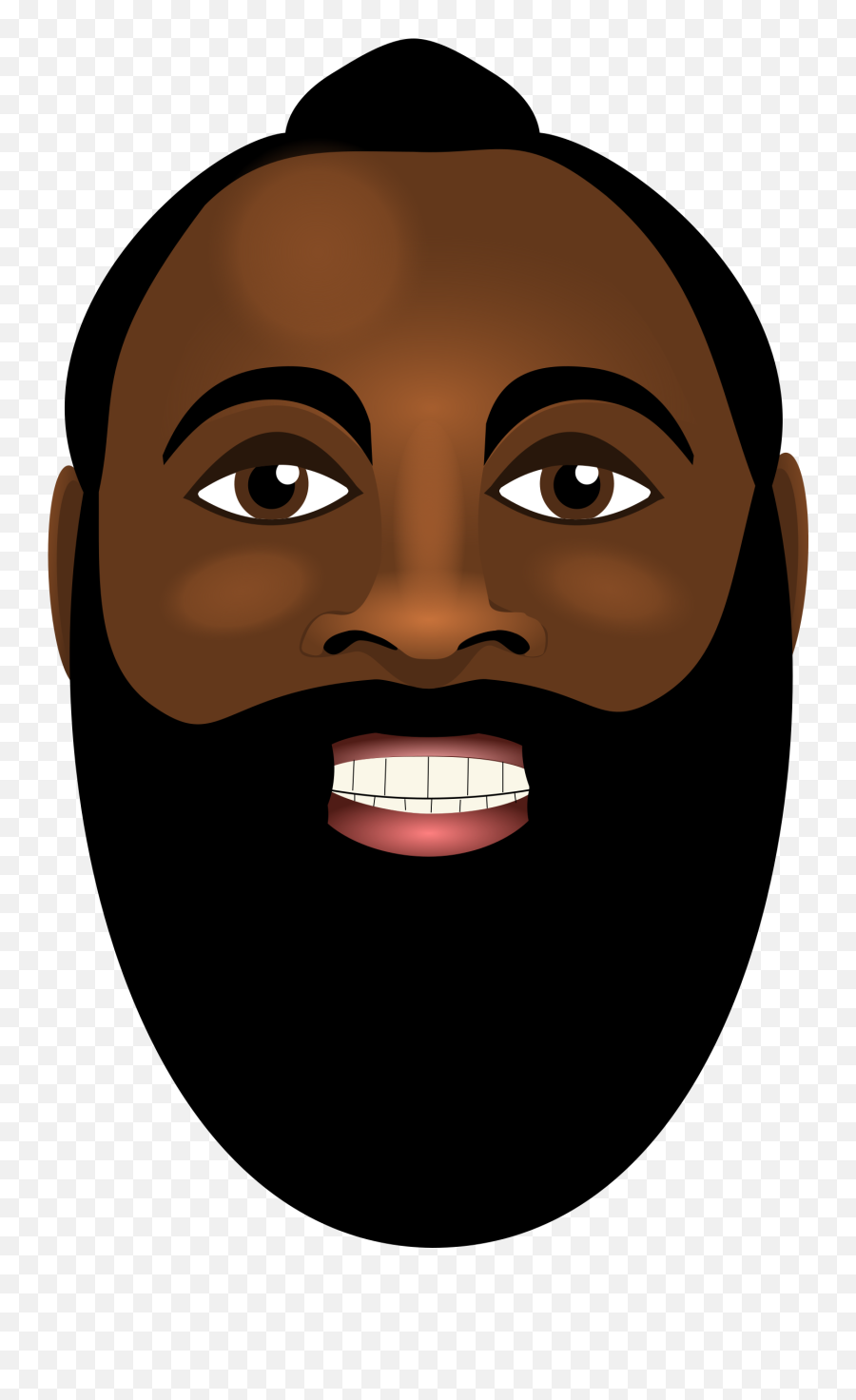 Download Beard Clipart James Harden - James Harden Png Image Animated James Harden Funny Emoji,Beard Clipart