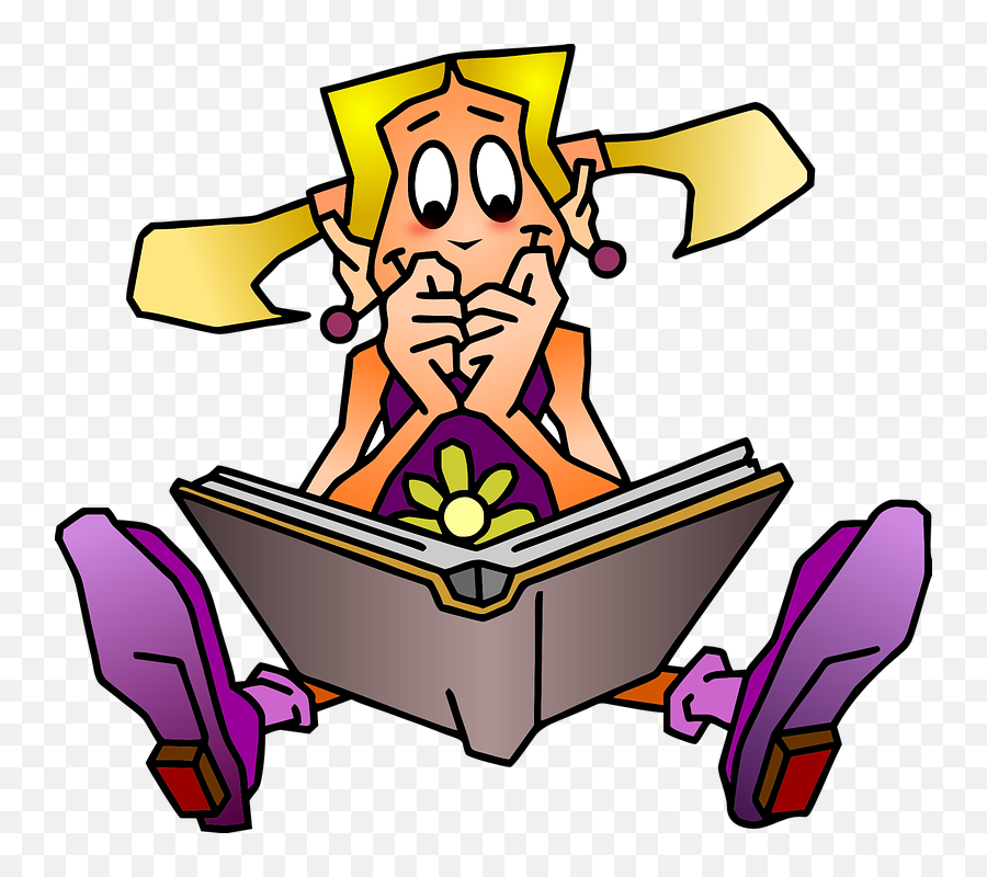 Clipart Reading Independent Reading Clipart Reading - Girl Studying Clipart Emoji,Reading Clipart